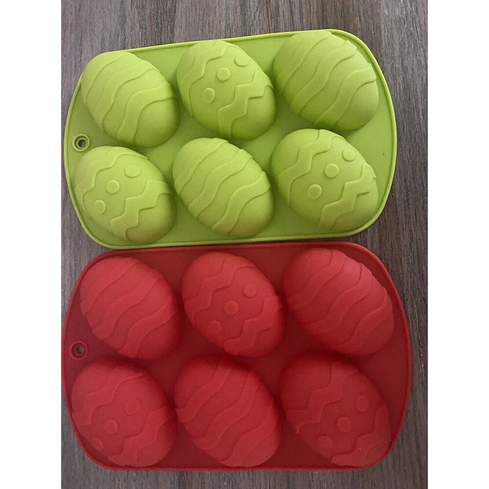 Easter Egg Bunny Cake Baking Fondant Chocolate Gummy Silicone Mold Set of 4
